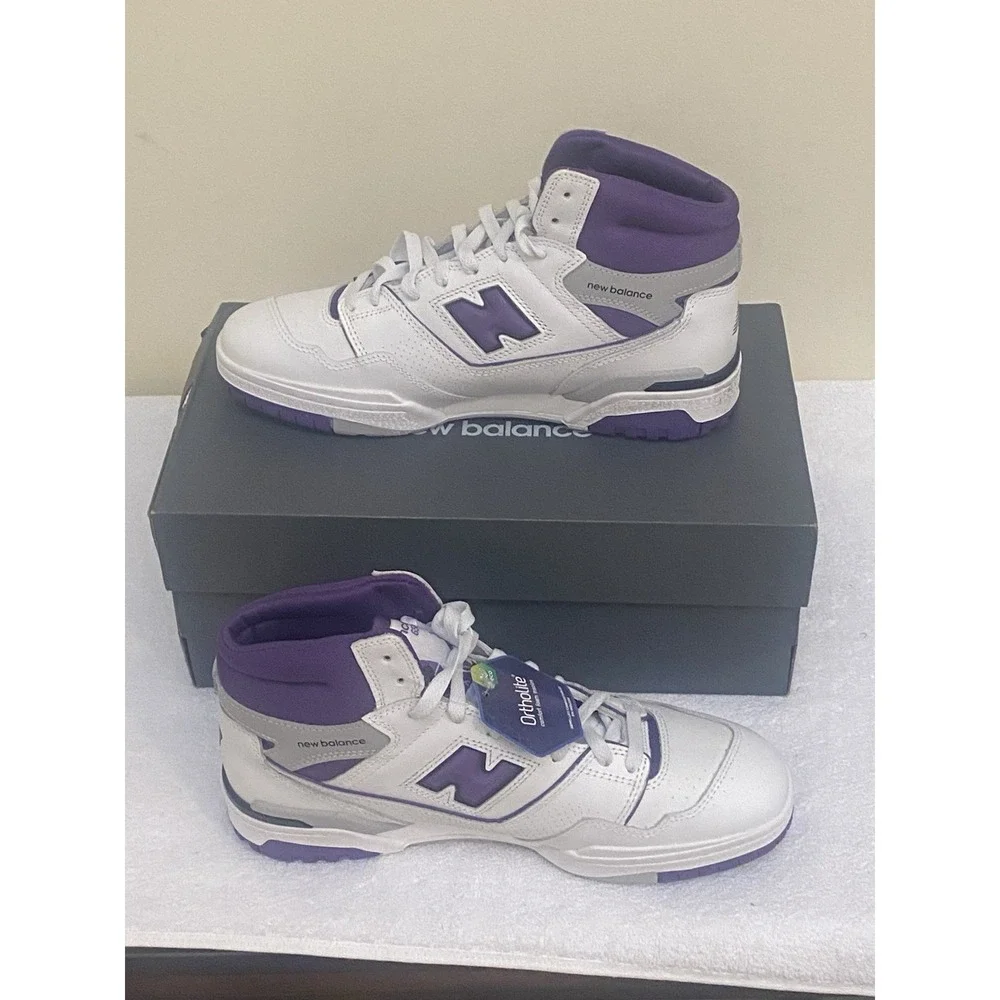 New Balance Men's 650R Interstellar Athletic Shoes‎ Sneakers White Purple Size 9